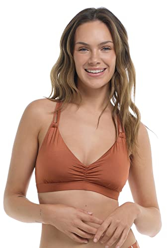 Skye Women's Sarah D, Dd, E, F Cup Bikini Top Swimsuit, Terracotta