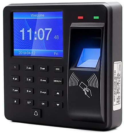 HDWR CTR10 Fortgeschrittenes Zeiterfassungssystem - Biometrisch, RFID, Passwortverifizierung - 1000 Mitarbeiter Kapazität, Zugangskontrolle