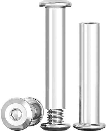 Drenky Viti Di Collegamento M8 in Acciaio Inox A2 V2A - Dado A Manicotto M8x35mm Per Mobili, Armadi, Tavole Di Legno - 10 Pezzi