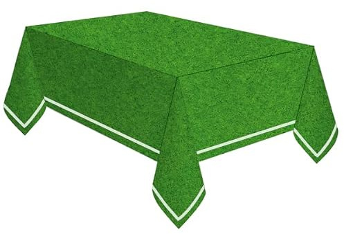 Pappersduk * fotboll – Kick IT * som dekoration för barns födelsedag och fotboll temafest | storlek: 120 cm x 180 cm | fotboll barn födelsedagsfest festdekoration