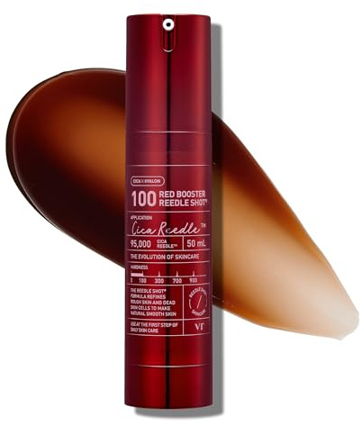 VT COSMETICS Red Booster Reedle Shot 100 Serum, 1.69 fl oz (50ml) | Dragon's Blood Extract, Exosome Microneedling Formula, Korean Skincare