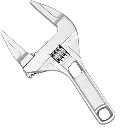 gklwVSlwv Stainless Steel Adjustable Spanner，Jaw Adjustable Wrenches，Universal Key Nut Wrench Oil Filter Adjustable Wrench Athroom Water Pipe Opening Wrenchs Taps Hand Tool Tools (Color : Silver)