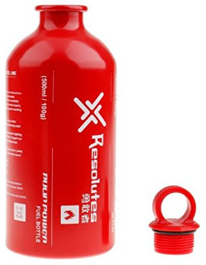 Yundxi Outdoor Camping Travel Picnic Gas Oil Fuel Empty Bottle Motorcycle Emergency Petrol Storage Can 0.5L 0.75L 1L 1.5L (500ml)
