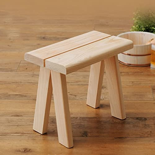 NMDCDH Wood Bath Shower Seat Bench Bathroom Stool Bathtub Benches Waterproof Foot Rest, Shower Seat for Inside Shower, Shoe Organizer or Entryway Bench, Entry Bench, 35×30×25.5cm
