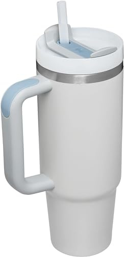 YOUEXPERT 30 oz thermobecher mit Griff und Stroh, 30oz trinkbecher mit deckel und strohhalm, 30 oz Cup Edelstahl Wasser Boden Outdoor Sport Reise Tumbler bei Nebel
