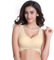 KBRPEY Sport BH Damen Elegante Push up BHS Sexy Spitzen Seitlich Buckle BHS Yoga Fitness Unterwäsche BH Damen ohne Buegel Klassische Bustier Damen-BHS Modern Feeling(Skin XL)
