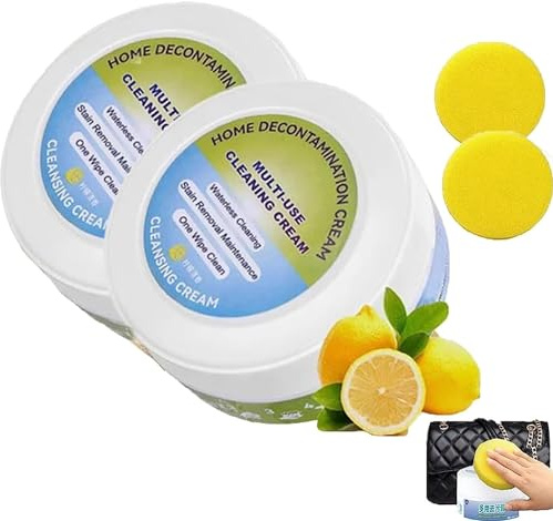Crema multifuncional de limpieza y eliminación de manchas, crema de limpieza multifuncional para el cuidado del cuero, elimina las manchas de la limpieza del hogar, 260 g (2 unidades)
