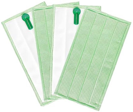 Chuancheng Lot de 4 chiffons de rechange pour Vorwerk Tiger Kobold SP600 SP600S MF600 Wet & Dry Lavables en microfibre
