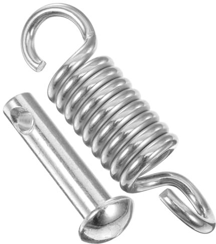 BESPORTBLE 1 lot de crochets robustes à ressort pour chaise en forme d'œuf : crochets de suspension de balançoire Φ16 x 70 avec broche Φ6,5 x φ34 x 130 mm pour chaise à ressort d'extension pour jardin