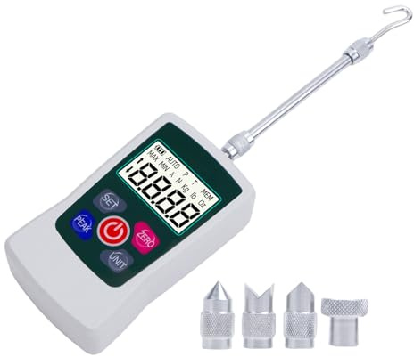 Medidores de fuerza digitales, instrumento de medición de fácil transporte, medidores de fuerza digital para pruebas de empuje y tracción, medidor de fuerza de conversión de múltiples unidades