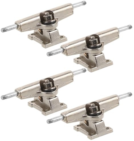 ERINGOGO 4 Ejes Pro Fingerboard, 29 mm de Ancho, aleación Plateada, Piezas Profesionales para monopatín de Dedos, componentes Pro Finger Skateboard para Piezas de Bricolaje de Mini Skate
