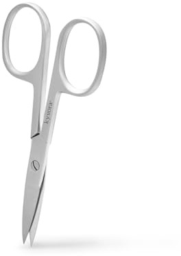 Ciseaux à ongles droits professionnels de la marque KYVORA pour couper les ongles et les cuticules. Pour manucure et pédicure. Conception allemande, Acier inoxydable