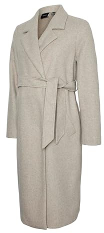 VERO MODA Manteau de grossesse pour femme, Gris clair, S