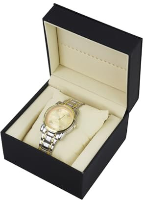 Valigetta per orologio ValinCrea in pelle PU, portatile, con cuscino rimovibile, compatto per la maggior parte degli orologi (B-nero)