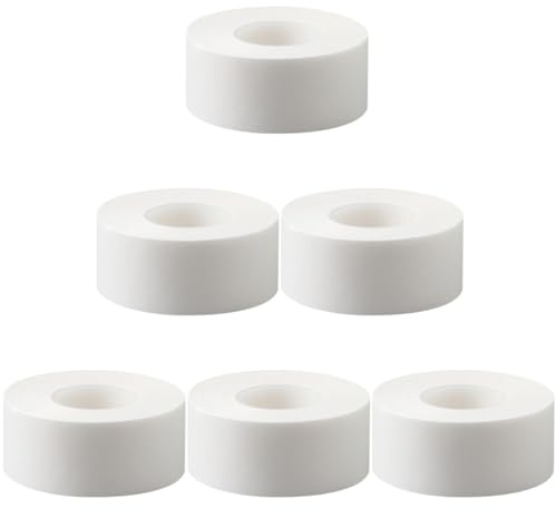 Gatuida Protector Invisible Cuello de Camisa, Almohadilla Absorbente de Sudor Adhesiva, 6 Rollos, un Uso, Cortable, 3 M 5 M