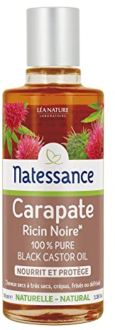 Natessance Rizinusöl, 100% rein, natürlich, schwarz, 100 ml