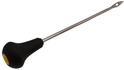 UPMSX Stricknadel, Schwarz, Edelstahl, Gerade, 26 cm, 8 mm, mit Kunststoffgriff