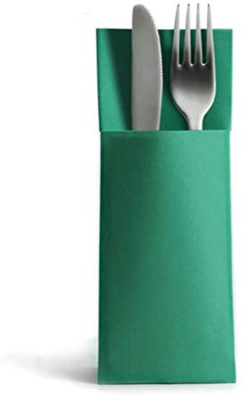 CHIC 1250 Besteckservietten Bestecktaschen grün Airlaid