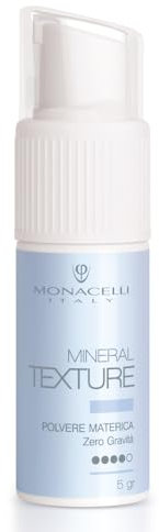 Monacelli Mineral Texture 5gr Polvere Materica zero gravità, spray volumizzante per capelli, dona consistenza, volume, tenuta strutturata e effetto opaco