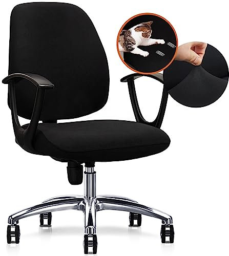 DHXYZZB Stretch Office Chair Covers, 2PCS Removable Washable Chair Seat Cover Protector Cover with Ties, Universal Armchair Cover Slipcover (not a chair)