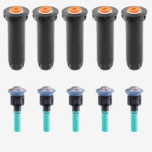 M.H.B. 5 STK. Rain-Bird Versenkregner Typ 1800/1804 10 cm Aufsteiger inkl. R-Van 14 45°-270°