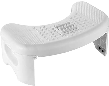 Sgabello Da Toilette - 42×25×17cm Sgabellino Squatty Da Toilette, Sgabello WC Antiscivolo Per Bagno, Sgabello Da Toilette Da Bagno, Sgabello Bagno Fisiologico Sgabello WC Pieghevole Per Adulti Bambini