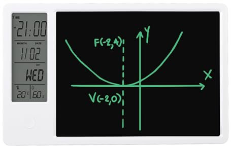 Electronic Digital Planner Tablet Calendar, Electronic Calendar with Notepad, Desktop Calendar, Writing Board with Pen, for Office Student Home Work (White)