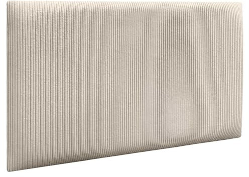 DHOME Gepolsterte Premium Cord Paneele Selbstklebend für Wände Schallabsorbierend Stoßfest Ideal für Kopfteile Dekoration Zuhause und Schlafzimmer (Beige, 50x40cm)