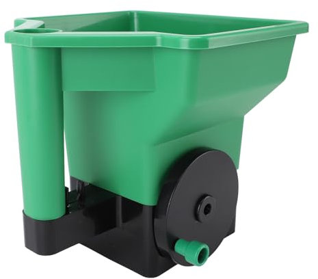 3L Manuell Handhållare Spridare, Ergonomisk Gräsmatta Gödningsgödselspridare för Frön, Salt, Granuler Lätt, Arbetskraftsbesparande Design för Jämn Distribution