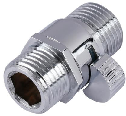 QUMIIRITY Válvula Latón Para Ducha Con Palanca Control Cierre Agua Conexión Resistente Corrosión Ahorro De Agua Para Cabezal De Ducha Estándar