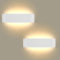 Lightess 2er 16W Wandlampen LED Innen Modern Wandleuchten Weiss Up Down Licht Wandbeleuchtung Warmweiss Treppenhuas Beleuchtung IP44 für Wohnzimmer Schlafzimmer Flur Treppen usw, aus Aluminium