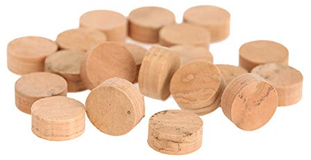 20Pcs Trumpet Cork Pads Trumpet Repairing Cork Pads 9.5mm Repairing Cork Pads Water Key Cork Pad 9.5mm Repairing Cork Pads Musical Instrument Accessories Dia 0.4 Thick 0.2