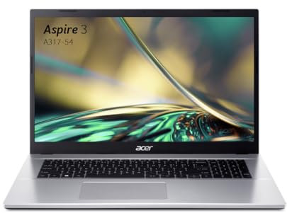 Acer Aspire 3 A317-54-73VM, Ordinateur Portable 17,3'' Full HD IPS, PC Portable (Intel Core i7-1255U, RAM 16 Go, SSD 512 Go, Intel Iris Xe Graphics, Windows 11), Laptop Gris, Clavier AZERTY (Français)
