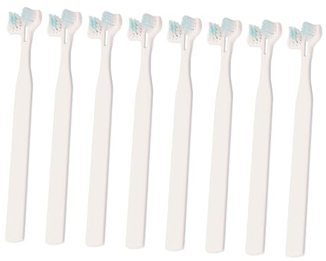 Sosoport 8stücke Hundezahnbürste Tragbare Komfortable Haushalt Katze Zahnbürsten Für Hunde Haustierbedarf Zahnpflege Mundhygiene Zahnfleischschutz