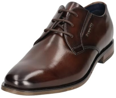 bugatti Herren Businessschuhe, Männer Schnürer,Schnuerung,lace-up Shoes,schnürschuhe,Anzugschuhe,Budapester Style,Dark Brown (6100),42 EU / 8 UK