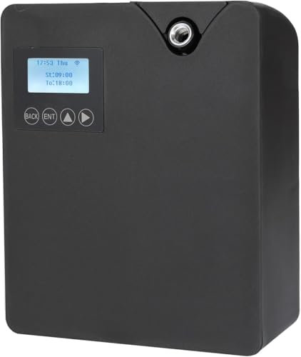 Difusor de aceites esenciales sin agua - Difusor de aromaterapia Bluetooth y Wi-FI - Difusor profesional sin agua - 300 ml - para habitaciones grandes (Negro)