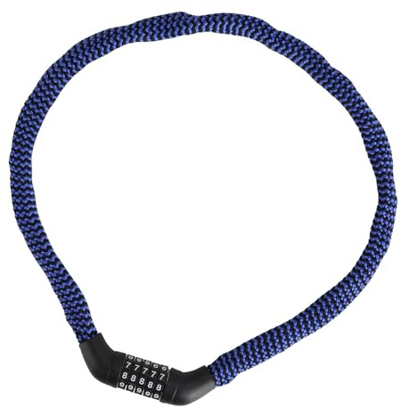 Cadena de bicicleta portátil de 5 dígitos con contraseña reiniciable, rueda de bicicleta de alta seguridad adecuada para bicicletas, motocicletas, coches de equilibrio