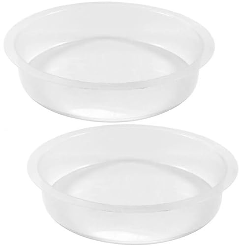 Licsaliwe Cuenco Redondo de plástico para comedero de pájaros, Bandeja para estación de alimentación de Semillas de Aves Silvestres, 2 uds., Plato de Agua para jardín, baño para pájaros al Aire Libre
