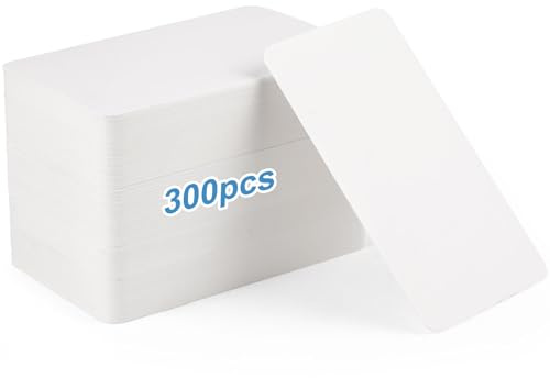 300 Piezas Tarjetas en Blanco para Diseñar, Blanca Tarjeta de Indice