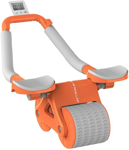 Rouleau d'exercice abdominal, rouleau abdominal,AB Machine d'exercice avec support du coude - Équipement d'entraînement d'entraînement à domicile pour le dos, le ventre, les fesses, les jambes
