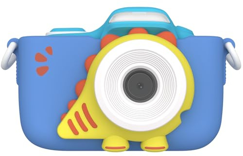 myFirst Camera 3, Fotocamera per Bambini con Doppio Obiettivo Anteriore e Posteriore, 16 MP, Video Full HD, Scheda Micro SD fino a 32 GB non Inclusa, Custodia Antiurto, Obiettivo Macro per Selfie, Blu