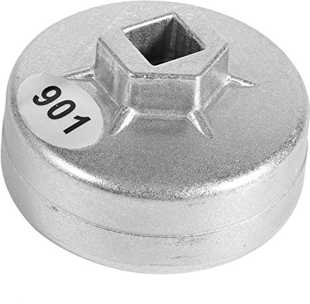 Telituny Motorrad Ölfilterschlüssel 65mm, 14 Nuten Aluminium Ölfilter Schlüssel 901 Kappe Ölfilter Werkzeug Auto Steckdosenentferner zum Lösen und Anziehen für To yota A8 Hon da