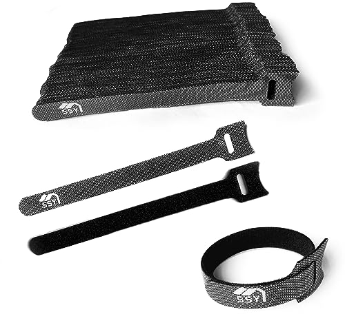 SSYR&P 100 Pieces reusable cable ties, 200 x 11 mm, Nylon Material. Für Kabel-Organizer in Heim und Büro, auch geeignet für Gartenarbeit und Pflanzenbefestigung…