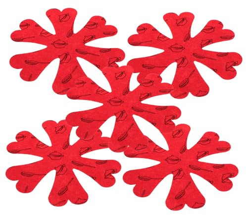 Amosfun De Tela De Fieltro Ollas y Sartenes 5 Unidades Antideslizantes y Resistentes Calor