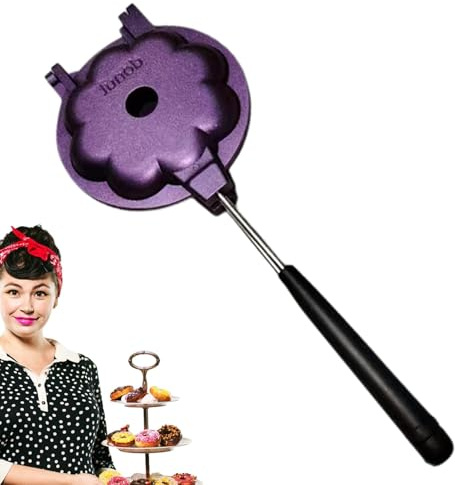 Máquina para hacer donuts para el hogar, molde de aluminio | Herramientas de decoración de tartas de aluminio resistentes - Bandeja de horno antiadherente para donuts