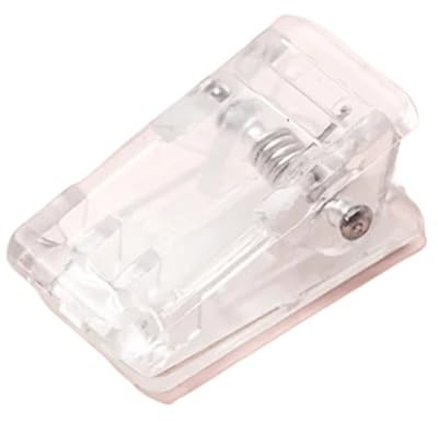 Adhesive Wall Clips 80pcs Adjustable Transparent Clips - Small Durable Reusable Office File Dovetail(Non-stick)