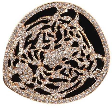 LIGIGWASH Spilla a Forma di Testa di Tigre Strass, Spilla da Abito Femminile Elegante, Decorazione per Vestiti da Donna per Feste e Cerimonie