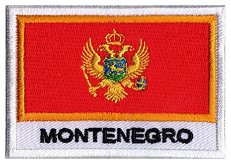 Patche Drapeau Monténégro Écusson Brodé Pays Nations Monde