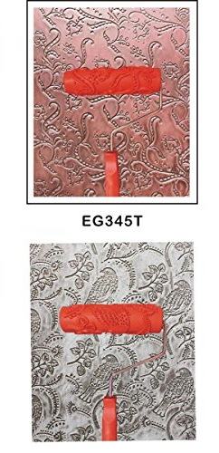 2 Stück 7 Zoll Malerrolle Farbroller Strukturwalze Strukturrolle Schlingen Relief Struktur Roller