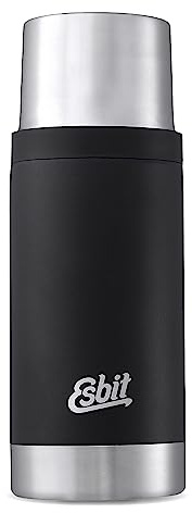 Esbit Thermoflasche Sculptor - Isolierte Flasche aus Edelstahl für warme und kalte Getränke – 500 ml in Schwarz